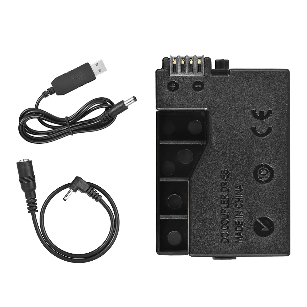 Andoer DR E8 пустышка батарея с DC банк питания USB адаптер кабель Замена для LP Canon EOS DSLR