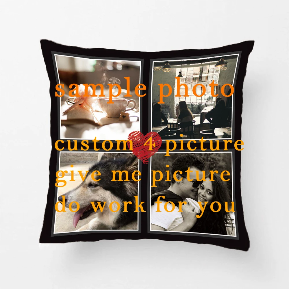 DIY Custom Cute Instagram Фотоколлаж с сердечком Алфавит Подушка домашний хлопок лен