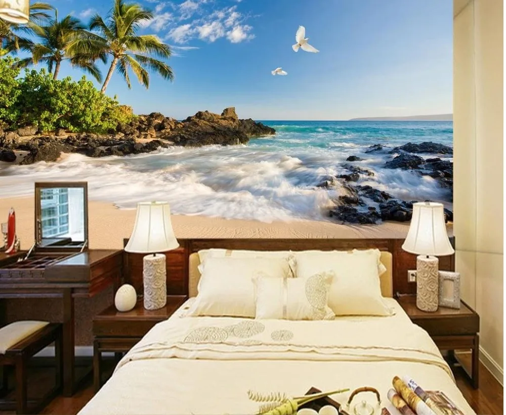 3d обои пейзаж морской Настенные для телевизора настенные 3D обои|3d mural designs|3d