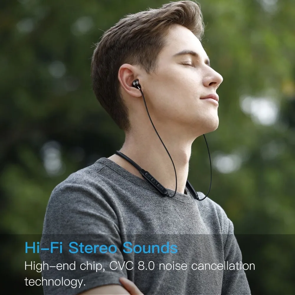 IBESI Y10 Wireless Bluetooth Headphones Neckband Earphones Earbuds Bass Sound Cordless Headset with Mic for iPhone xiaomi Phone |
