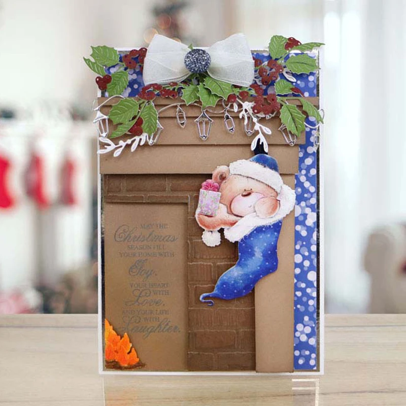 Metal Christmas Stocking Die Cutting Stencils for DIY Scrapbooking Embossed Photo Album Paper Cards Making Decorative Crafts | Дом и сад