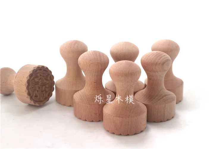 Выпуклая форма для выпечки тортов из Букового дерева с хвостовиком|cake print|cake baking