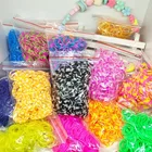 Набор резинок для плетения сделай сам, детские браслеты из силикона, эластичные плетеные игрушки, подарок на Рождество 1800, 2020 шт.