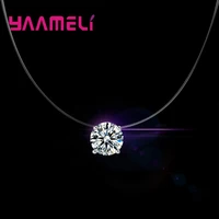 classic simple design necklace for female women girl love crystal shiny jewelry round casual party accessories daily wea