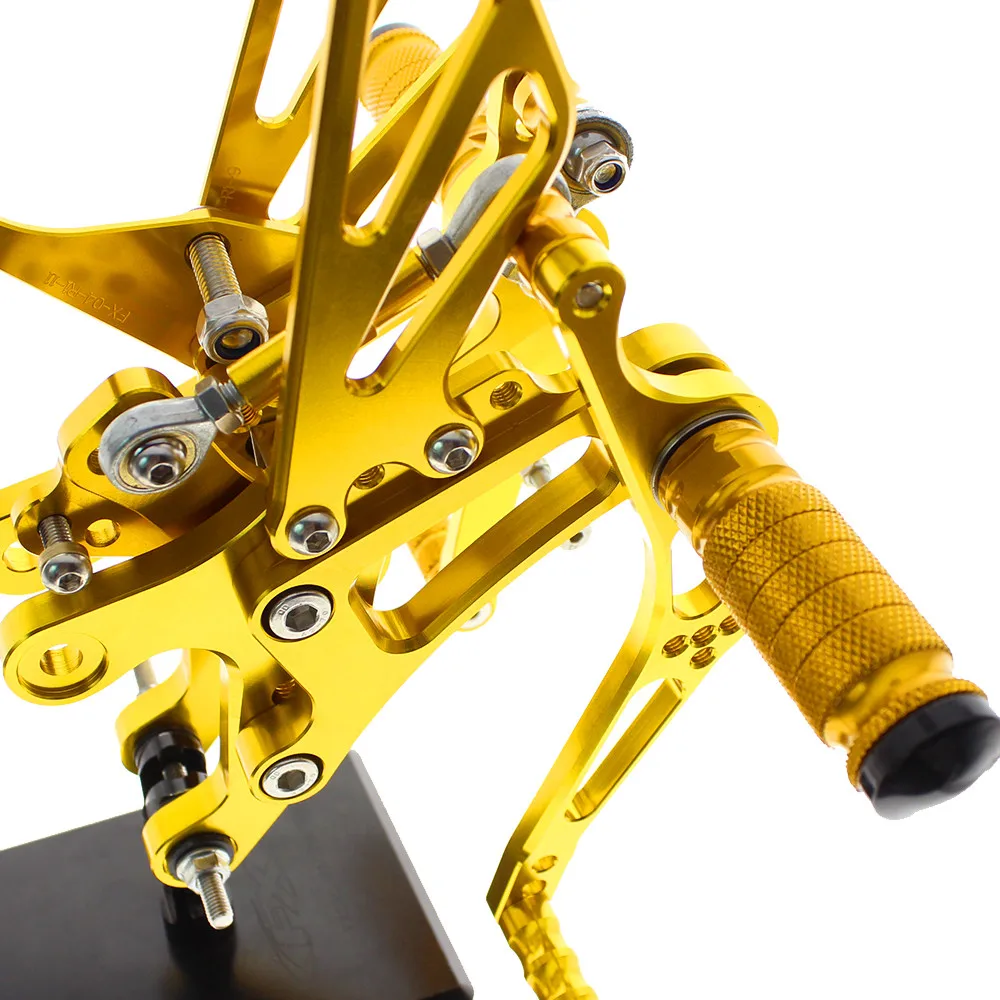 FX CNC Алюминиевый Регулируемый мотоцикл Rearsets задний Набор Подножки педаль