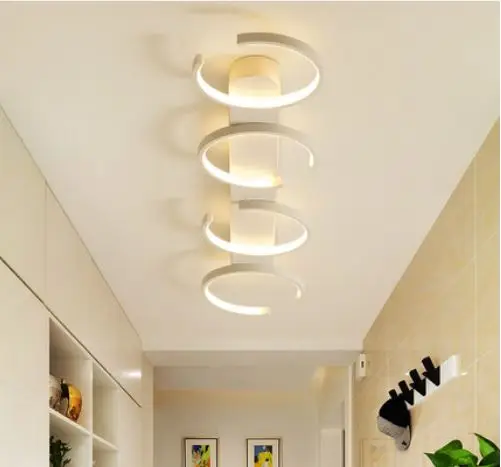 Led strip light corridor lights aisle lights modern minimalist lamps creative personality Nordic foyer balcony ceiling lamp