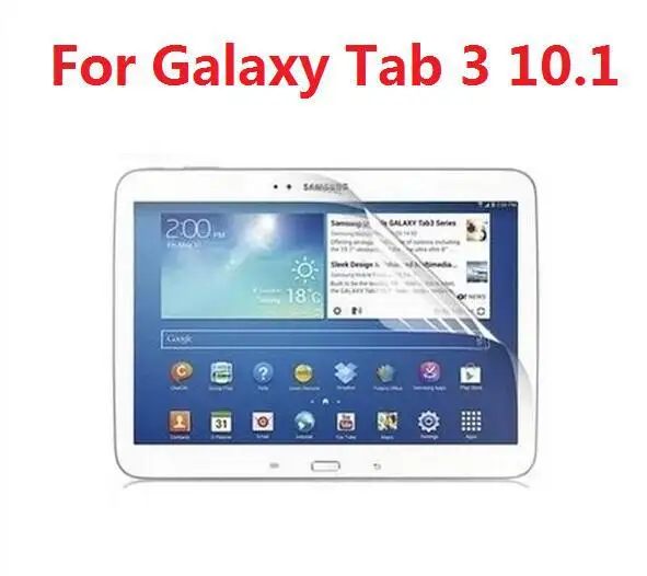 Прозрачная полноразмерная передняя защита экрана для Samsung Galaxy Tab 3 10.1 P5200 P5210 +