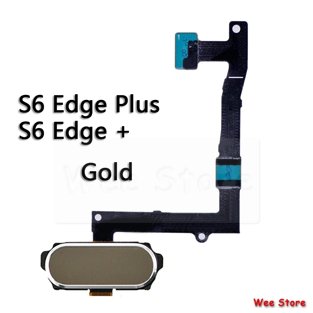 Для samsung Galaxy S6 Edge Plus G920f G925h G928f G920v G920t G920s домашняя кнопка датчик отпечатков пальцев гибкий кабель - Цвет: S6 Plus Gold
