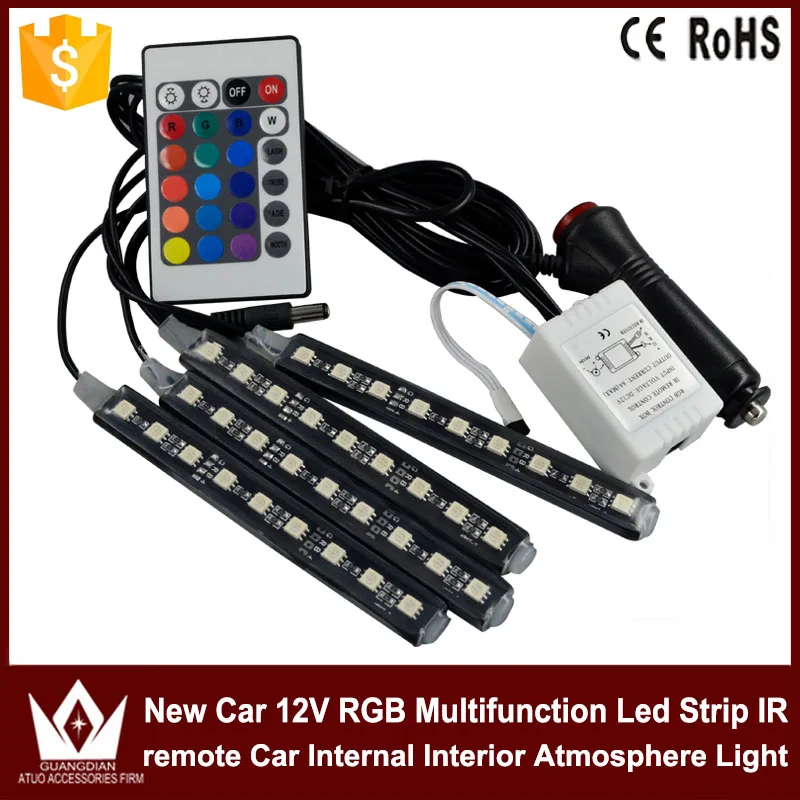Tcart 1 компл автомобиля светодиодный RGB неоновая лампа Автоматическая внутренняя
