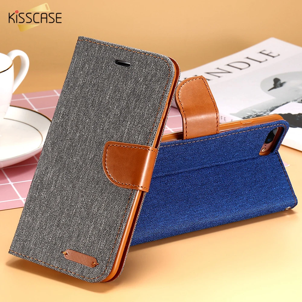 KISSCASE Книга чехол для iPhone 7X6 S плюс Чехол бумажник с отделением карт и рисунком
