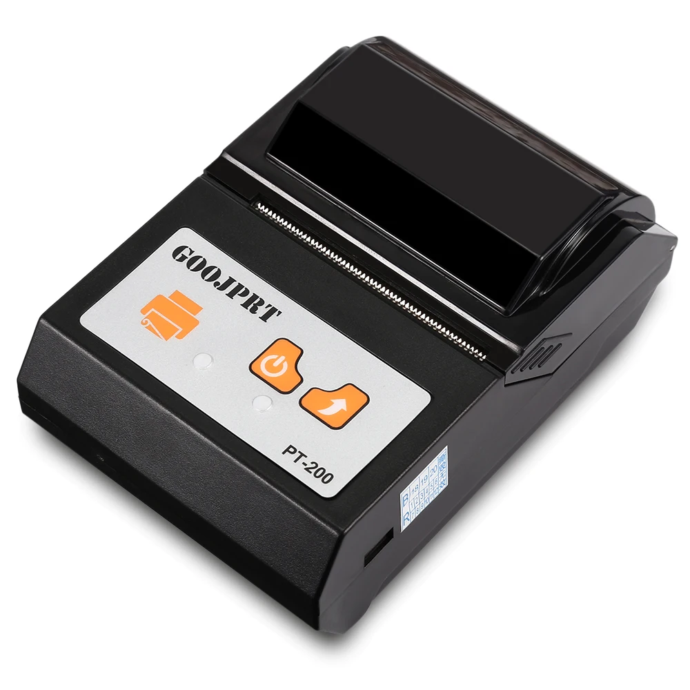 GOOJPRT PT200 Portable Wireless Printer 58mm Bluetooth Thermal 1500mAh For Android IOS Mini | Компьютеры и офис
