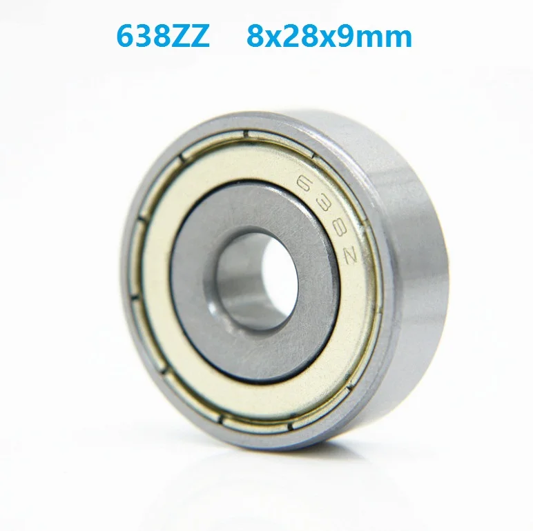100pcs/lot 638ZZ 638-ZZ 638 ZZ 8*28*9mm 638Z Deep Groove Ball bearing Mini Miniature Bearings 8x28x9mm | Обустройство дома