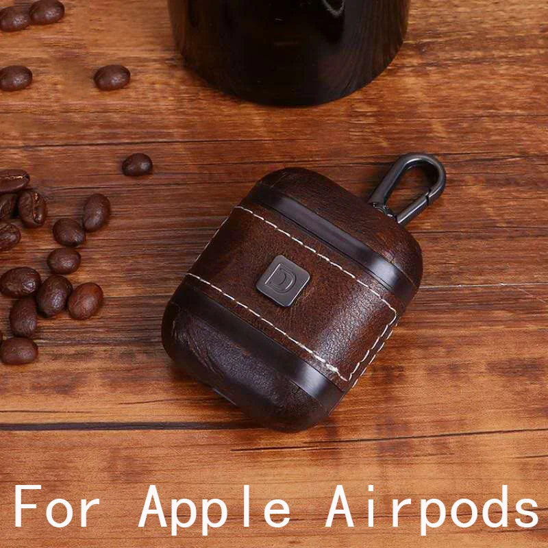 Чехлы для Airpods чехол Bluetooth защита наушников аксессуары кожаные чехлы APPLE Air Pods