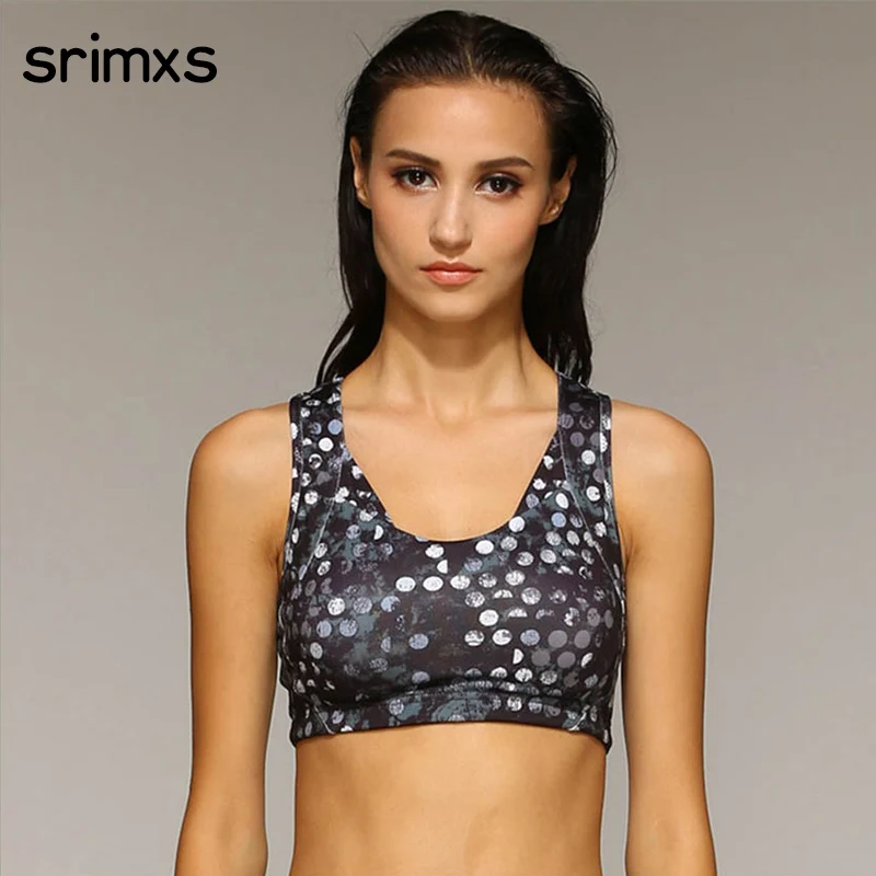 Женские спортивные бюстгальтеры SRIMXS майка для бега нижнее белье женщин топ