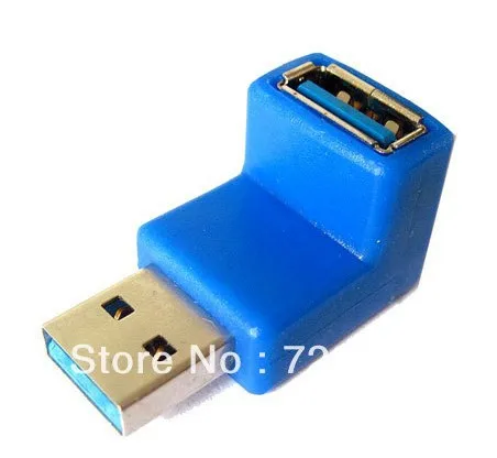 Розница + оптовая продажа 90 градусов вверх правый угол USB 3 0 папа к женскому M/F
