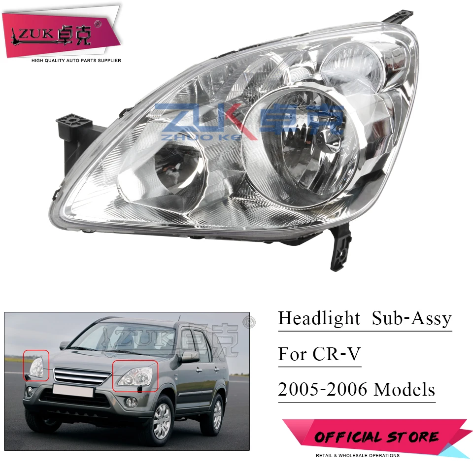 ZUK бампер передний головной светильник для Хонда сrv CR-V 2002 2003 2004 2005 2006 RD5 RD7 желтый/белый лампа указателя поворота головной светильник