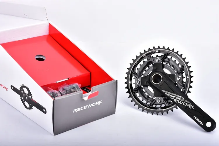 RACEWORK система для MTB алюминиевый ЧПУ велосипедные рукоятки 170 мм 104BCD для SHIMANO 10 скоростная велосипедная система с нижним кронштейном