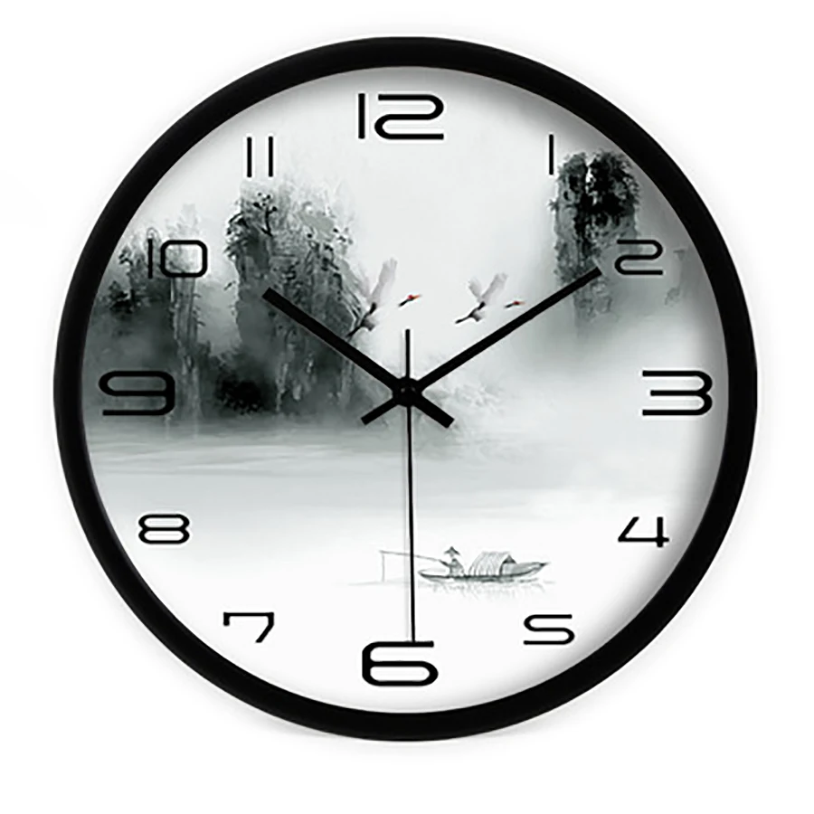 Художественный принт с животными античные часы креативные классические тихие