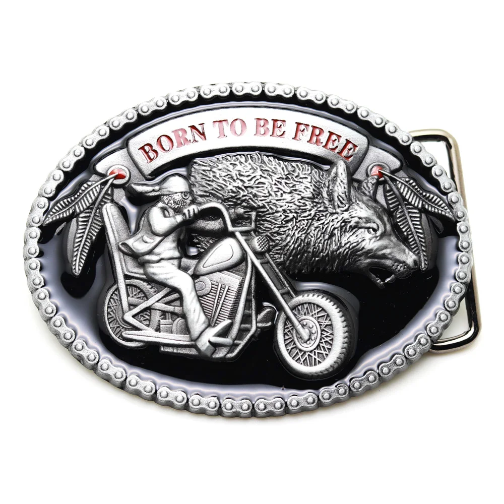 

Artificial Antique Silver Finishing Zinc Alloy West Cowboy Men's Belt Buckle for Men Vintage/Retro Style