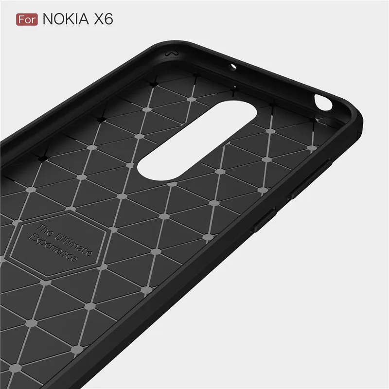 Чехол для Nokia X6 чехол 2018 бампер из мягкого ТПУ Прочный телефона подходящие Чехлы
