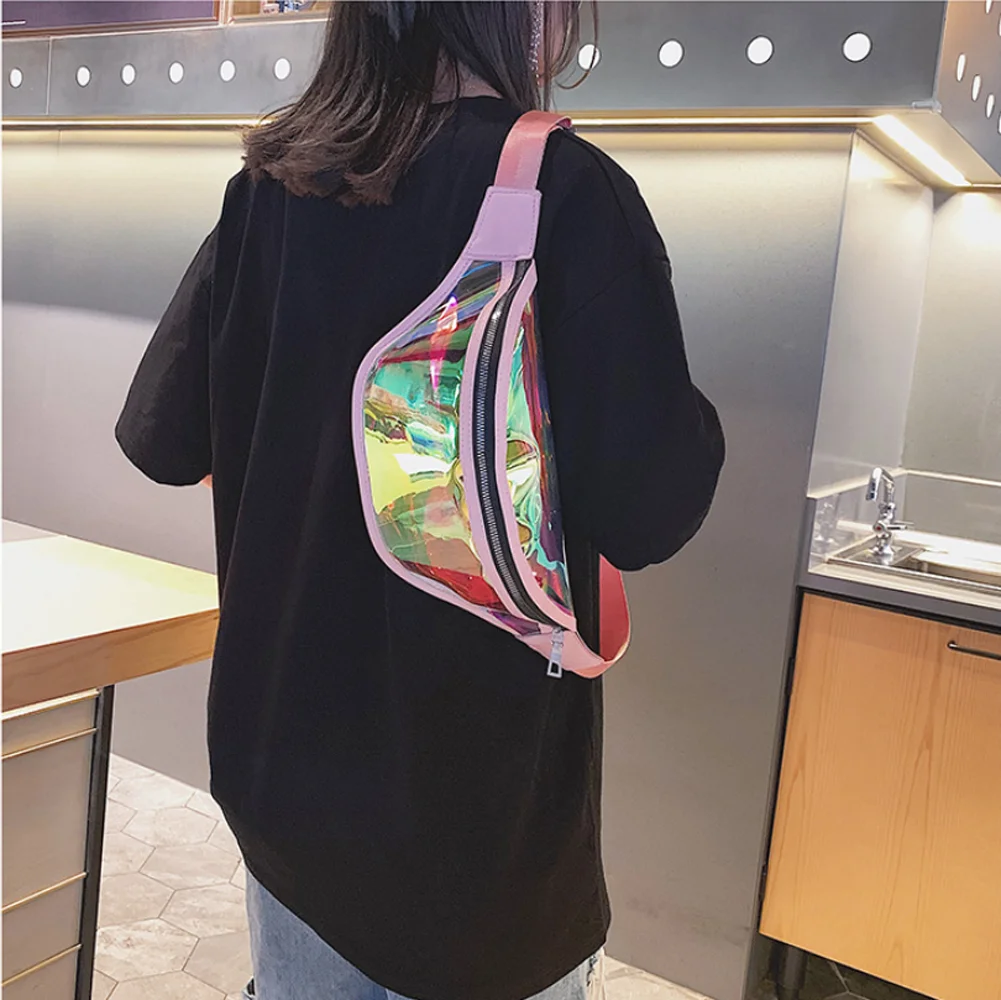 Сумки для женщин 2019 модные сумки через плечо на талию девочек прозрачная сумка