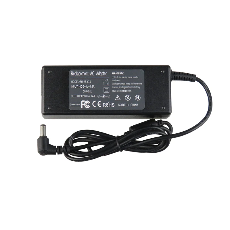 19V 4.74A 90W Универсальное зарядное устройство с адаптером для Acer Asus Dell hp lenovo samsung Toshiba, Sony Laptop 18,5 V 19,5 V 20V