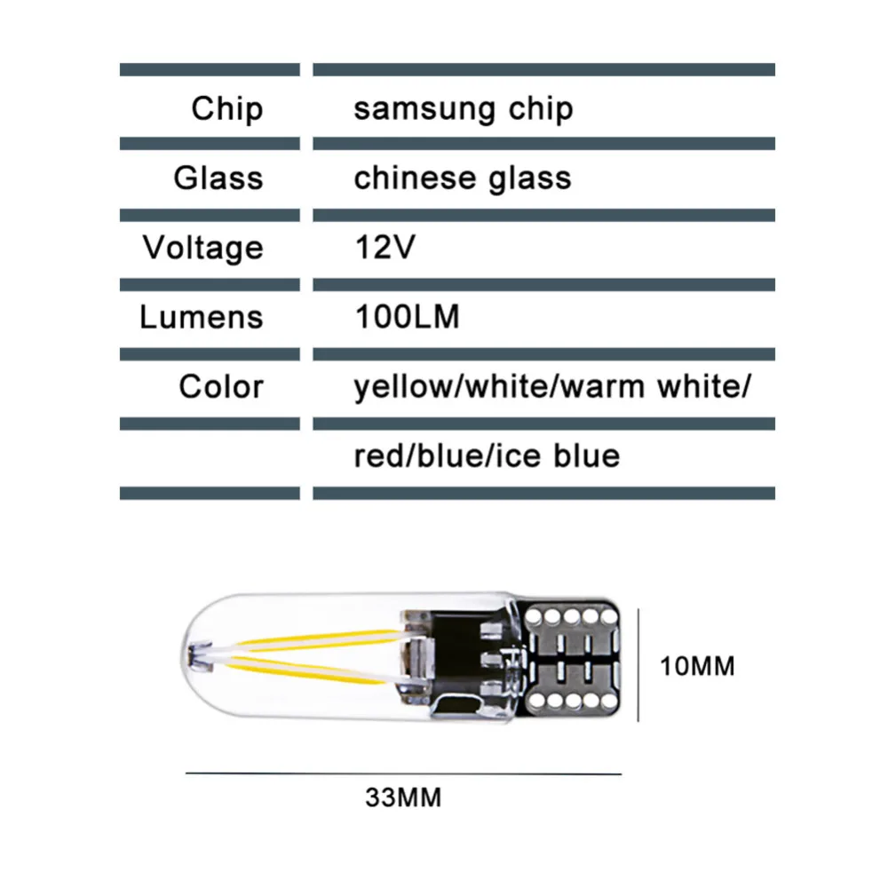 1 шт. T10 W5W светодиодный светильник drl автомобильный интерьерный SMD 194 168 COB