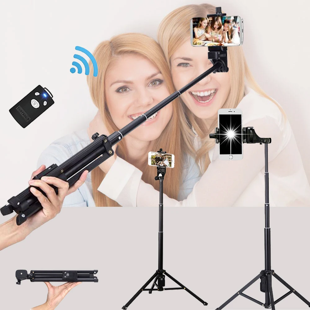 Штатив для телефона Android Gopro Dslr селфи палка Yunteng 1688 или Bluetooth раздвижной ручной
