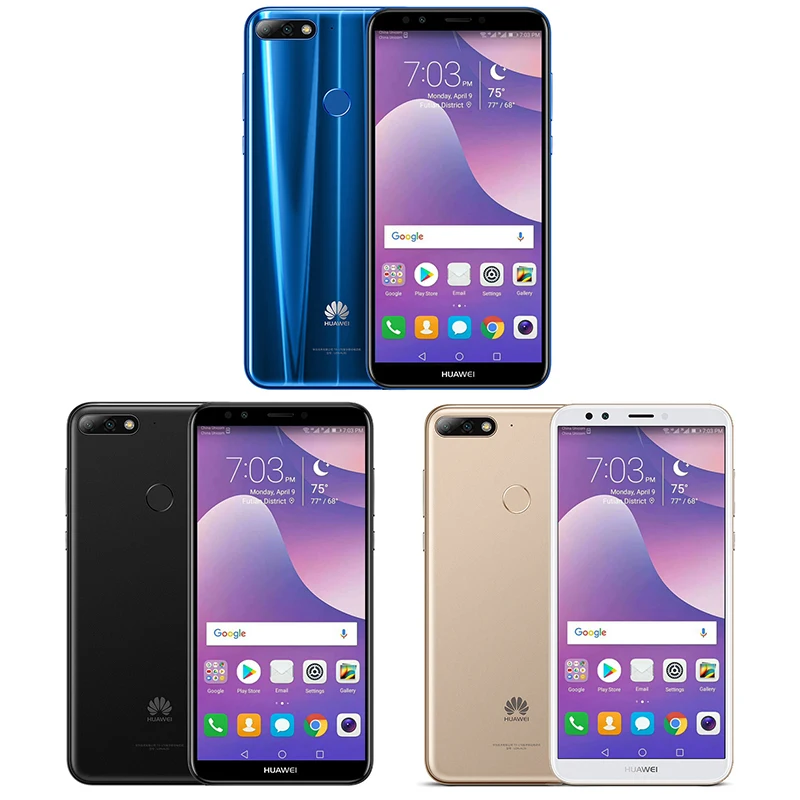 Глобальная Встроенная память 5 99 ''huawei Y7 Prime 2018 двойная задняя камера Android 8 0