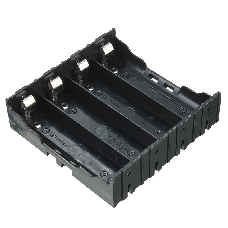 10x Чехол-держатель для аккумулятора черный 4x13 7 V 18650 |