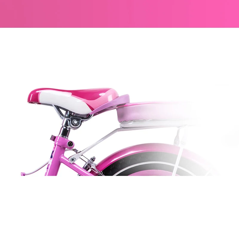 DrBike 12 дюймов стежка Русалка Розовый велосипед детский с корзиной и задней вилкой