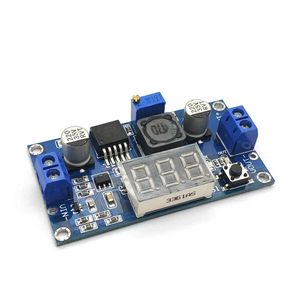 Понижающий модуль постоянного тока LM2596 Φ 4 0 ~ 40V до 1 25-37V Регулируемый регулятор