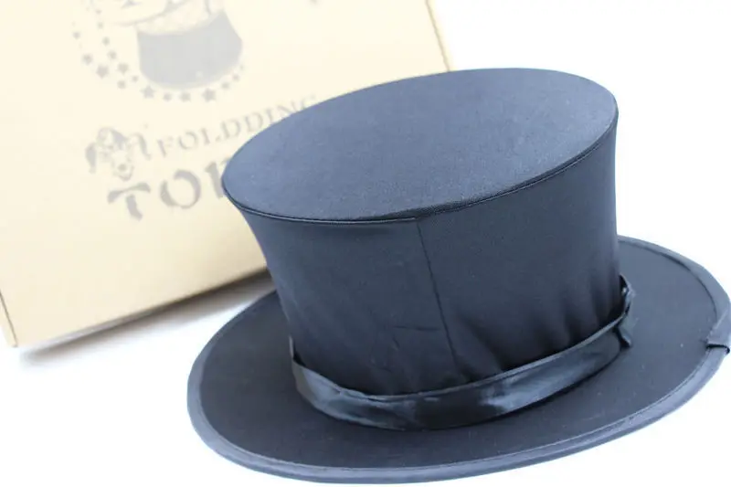 Складная верхняя шляпа черная складная компрессионная Весенняя Шляпа