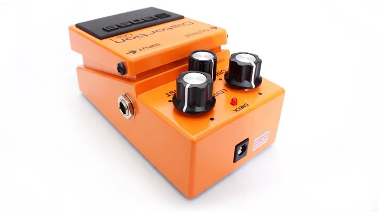 BOSS DS-1 педаль искажений, педаль эффектов искажений для гитары, бас, клавиатура с искажениями, уровень и управление тоном