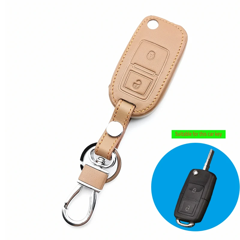 Горячая продажа кожаный флип ключ для автомобиля чехол Volkswagen Amarok Polo Golf 5 6 7 MK4 Bora