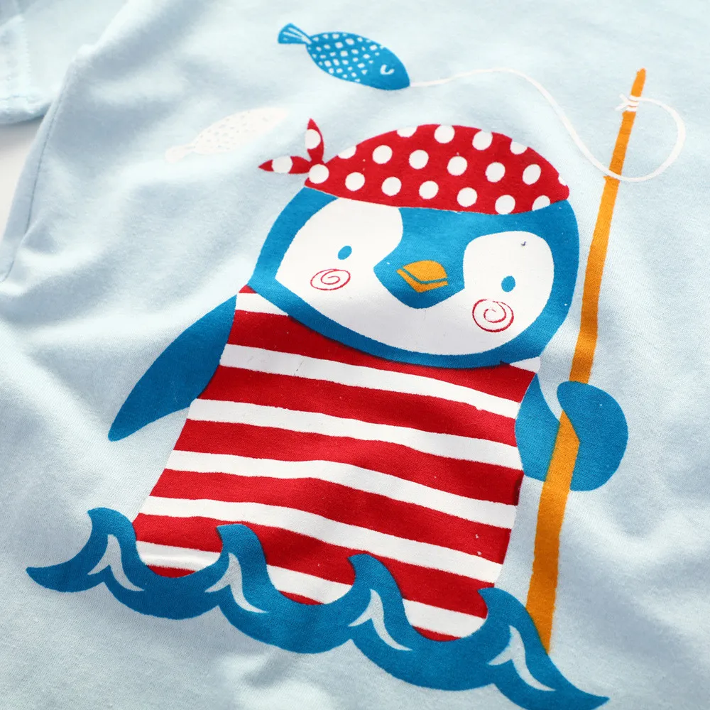 Лето 2018 Новый Повседневный Стильный Модный комплект для новорожденных мальчиков