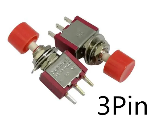 3Pin 6 мм 3Pin 6Pin 9Pin кулисный переключатель включения-ВКЛ/ВКЛ-ВЫКЛ-на тумблер MTS-102/103/202/203/402/403 - Цвет: 3Pin