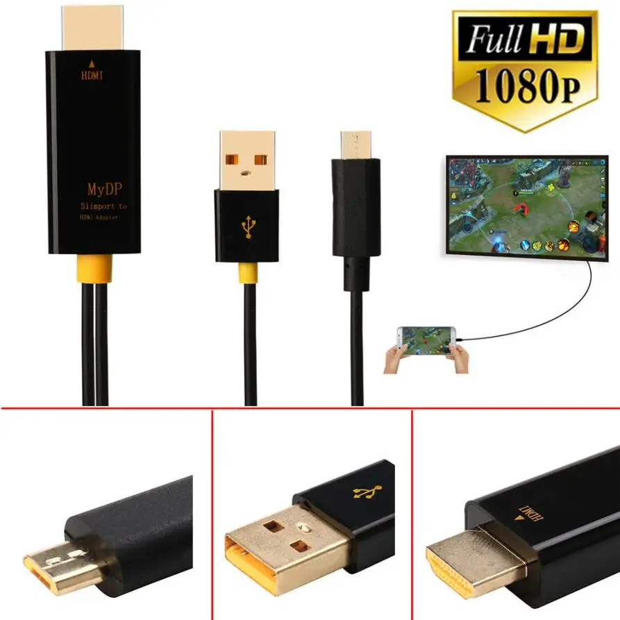 2 м микро USB адаптер HDMI 1080P Кабельный для Samsung Galaxy S5 Z1109 Прямая поставка|usb to usb|usb usbcable