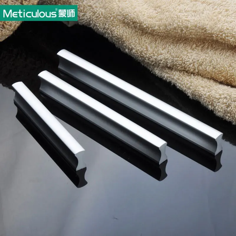 Тщательно алюминиевая дверная ручка матовая кухонный комод ручки для шкафа