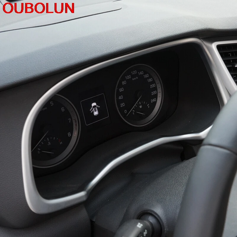 1 шт для Hyundai Tucson 2015 Новый ABS Хром Интерьер автомобиля Приборная панель Крышка
