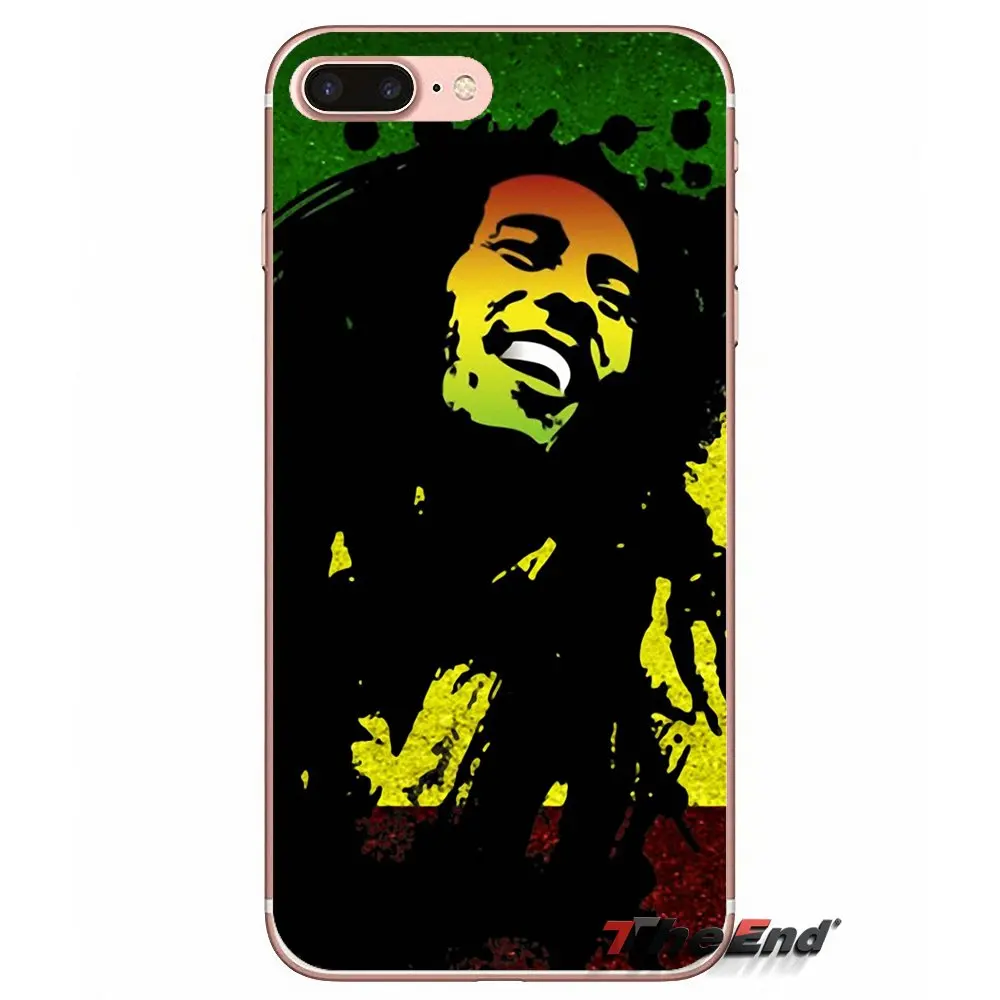 Для Apple iPhone X 4 4S 5 5S SE 5C 6 6S 7 8 Plus 6Plus 7plus 8plus Fundas Coque bob marley rasta lion reggae силиконовый чехол |