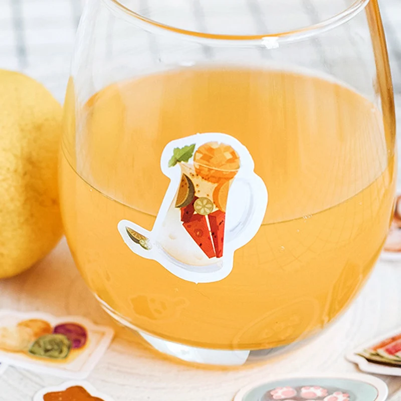 45 шт./кор. вкусная еда мини бумажная наклейка украшение DIY Дневник Печать для