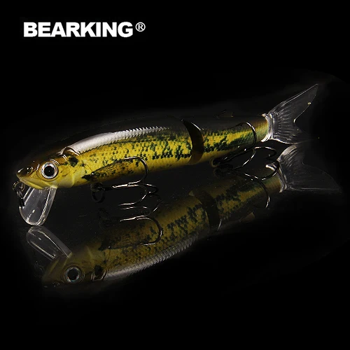 P Розничная Bearking, популярная модель, рыболовные приманки, жесткая приманка, 113 мм, 13,7 г, качественный профессиональный гольян, черные или белые крючки - Цвет: P