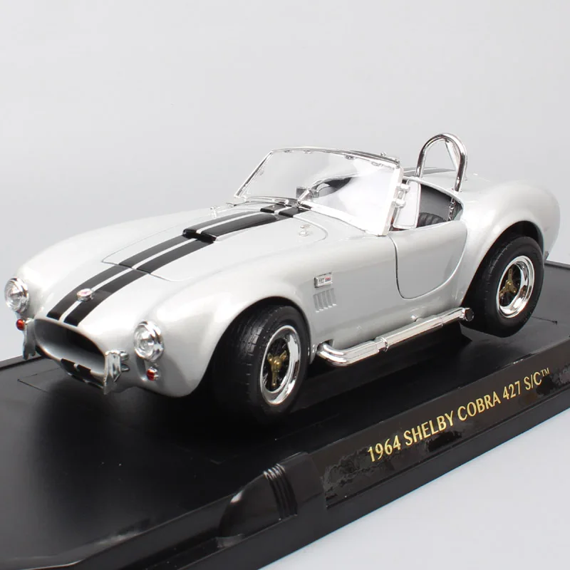 1/18 большой классический автомобиль 1964 Ford Shelby AC Cobra 427 S/C гоночные весы модели автомобилей металлические Diecasts& игрушечные транспортные средства Миниатюрные для детей