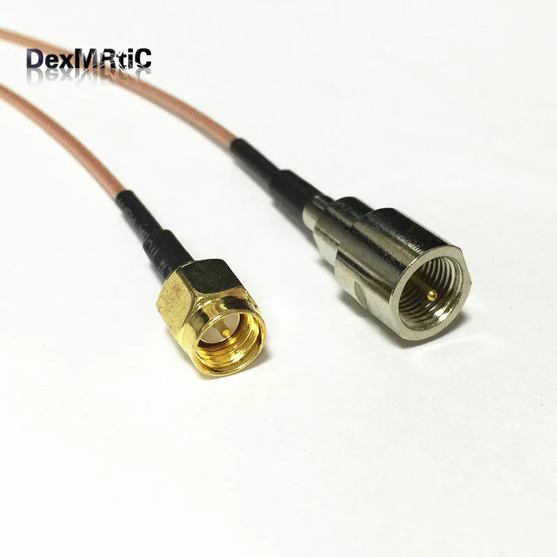 1 шт. коаксиальный кабель с разъемом SMA типа папа на Коннектор FME RG178 15 см/50 см/100