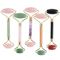 mixed jade facial roller massage natural crystal stone body back massager anti wrinkle cellulite face lift skin health care tool
