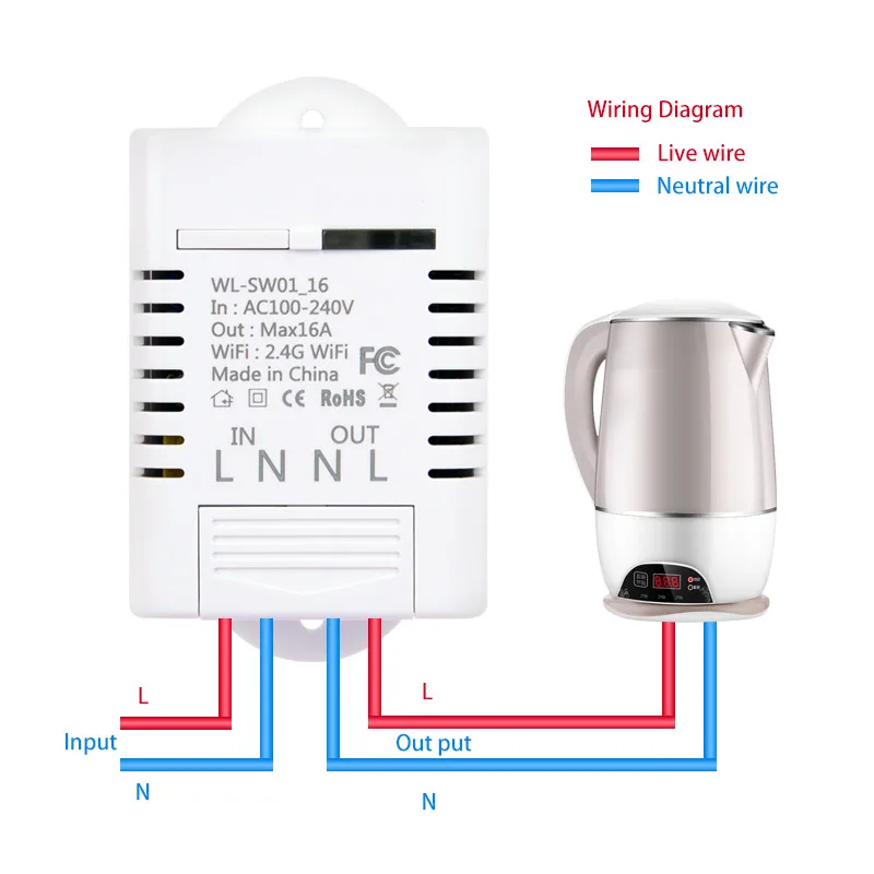 Фото 10A/16A Wireless Module Work with Alexa Google Home Timer Remote Voice Control WiFi Smart Switch for smart home Обустройство дома 10A/16A Wireless Module Work with Alexa Google Home Timer Remote Voice Control WiFi Smart Switch for smart home Обустройство дома