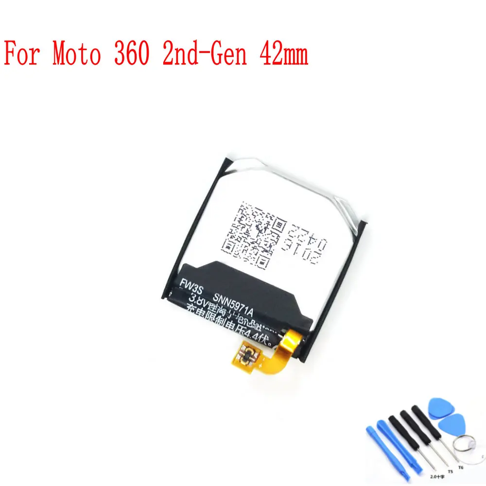 Высокое качество SNN5961A FW3S 3 7 V 300mAh батарея для Moto 360 2nd Gen 42 мм 2015 Смарт