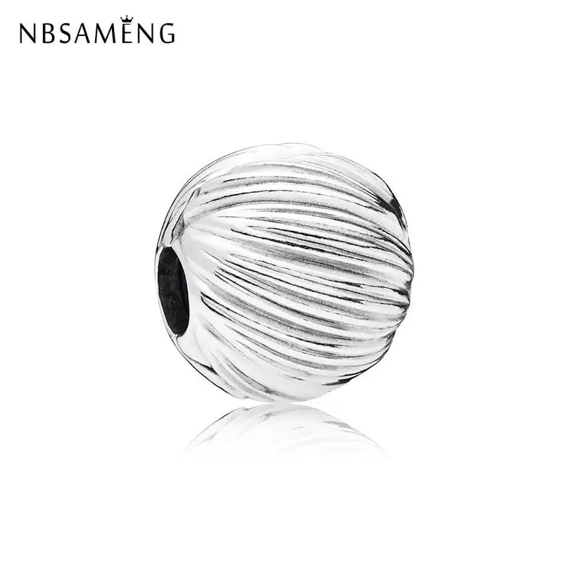 

New Free Shipping Silver Plated Bead Alloy Charms Feathered Clip Charm Fit Original Bracelet DIY Women Jewelry Making