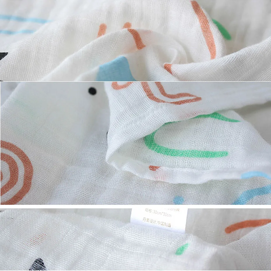 Китайская Фабрика Муслин Детские Одеяла Пеленание Обертывания 35*35 см хлопок